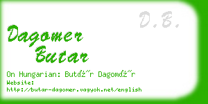 dagomer butar business card